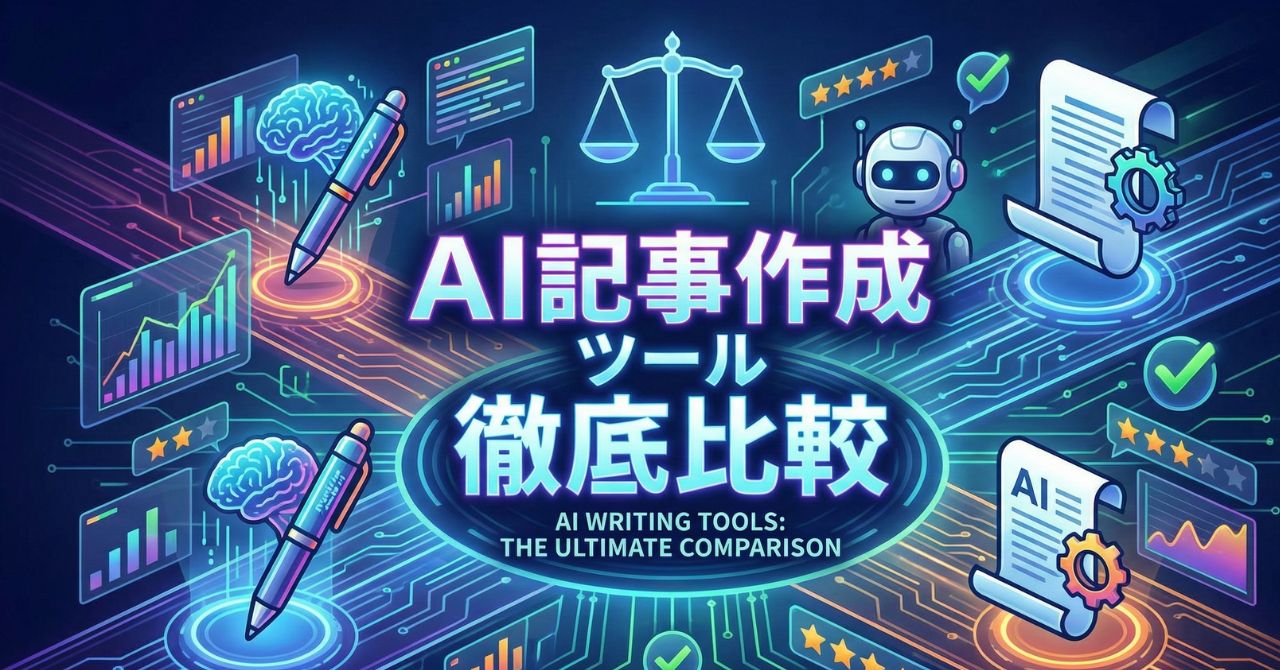 AI記事作成ツール徹底比較