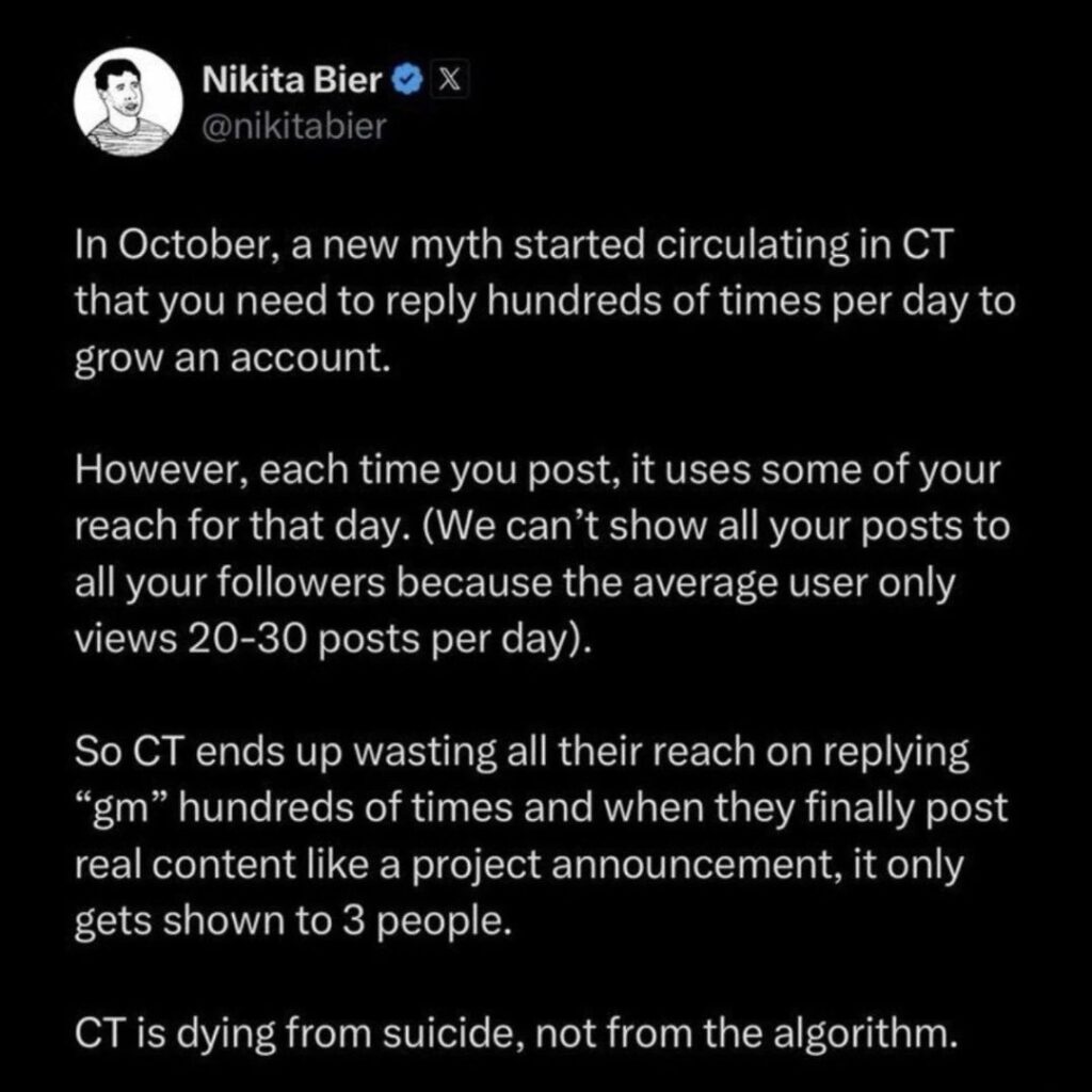 Nikita Bier氏のポスト