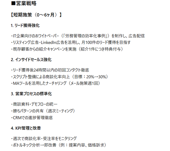 3-7. 営業戦略壁打ちプロンプト：ChatGPT営業プロンプト例