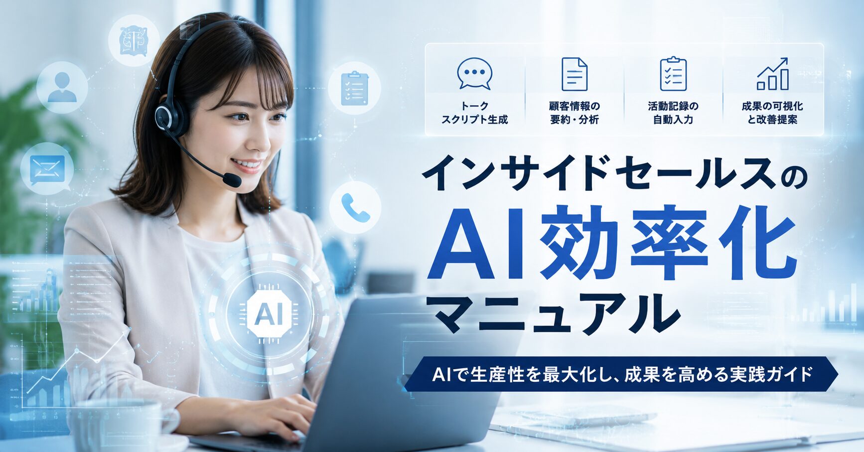 【2026年最新】インサイドセールスのAI効率化マニュアル｜トップ営業の型化事例を公開