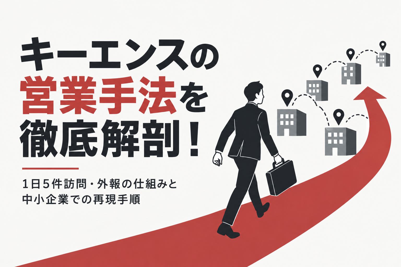 キーエンスの営業手法を徹底解剖！1日5件訪問・外報の仕組みと中小企業での再現手順
